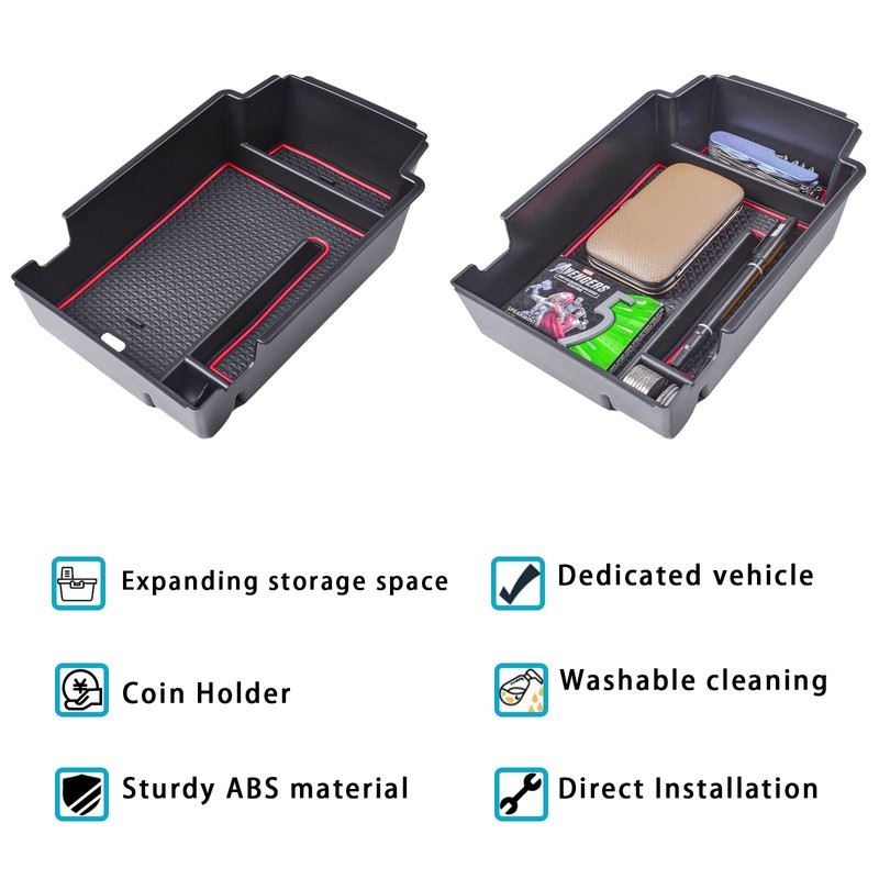 EDBETOS Center Console Organizer Tray Compatible with Chevy Blazer Accessories