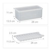 Relaxdays Ice Cube Tray Set, 4 Ice Cube Trays, BPA