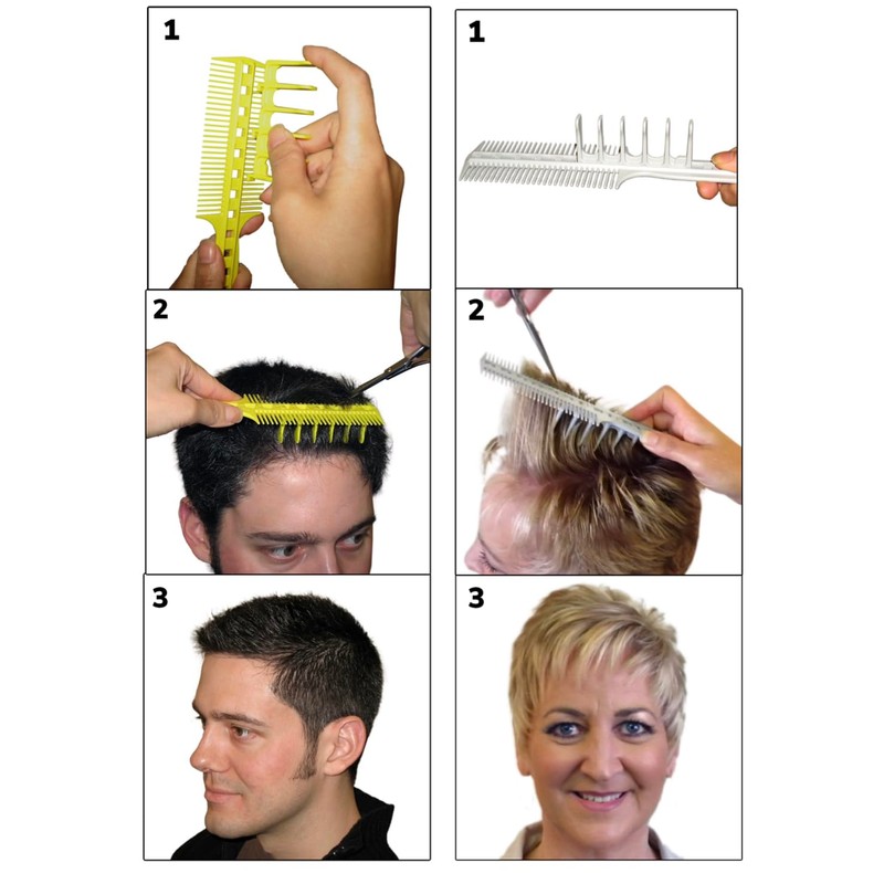 CombPal Scissor Clipper Over Comb Hair Cutting Tool - DIY