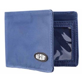 Big Skinny Men's Compact Sports Bi-Fold Slim Wallet, Holds Up to 20 Cards, Navy
