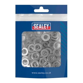 Sealey Stainless Steel Flat Washer Din 125 – M8 - Pack of 100 - SSW8