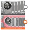 JeCar Black Headlight Inserts for 2024+ Jeep Wrangler JL Headlight