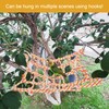 TUKEVA Bird Rope Net Hammock Swing with 4 Hooks Colourful
