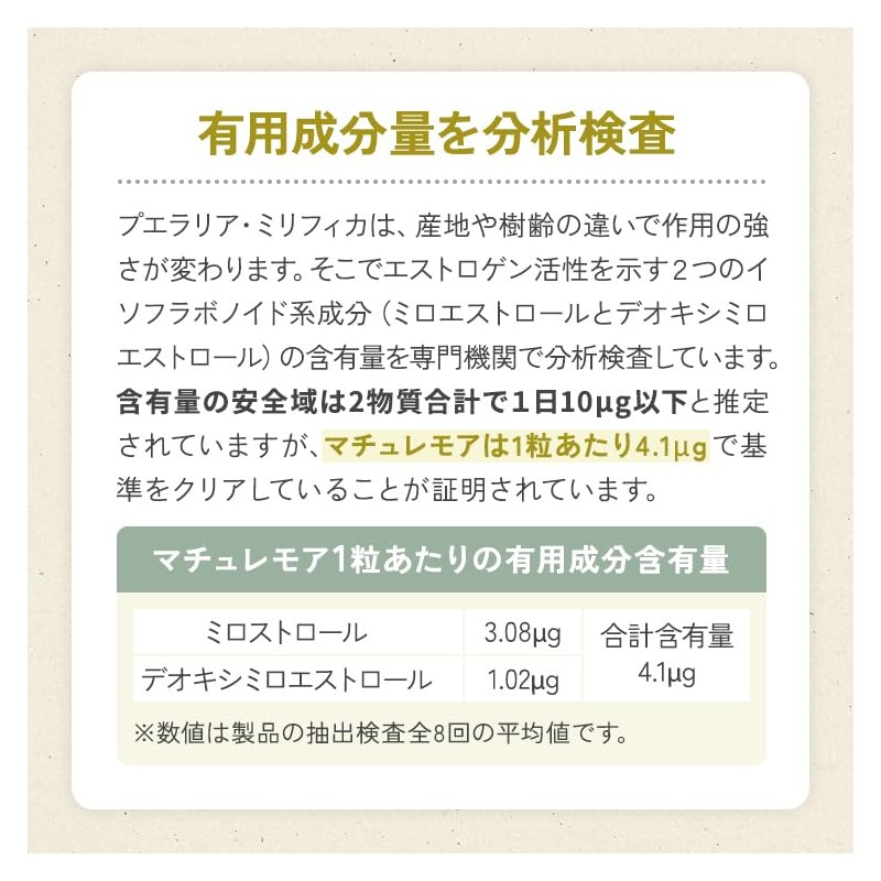 プエラリア マチュレ・モア 100㎎ 10粒 純天然 プエラリア・ミリフィカ サプリ