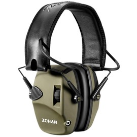 ZOHAN EM054 Electronic Shooting Ear Protection with Sound Amplification, Slim Active Noise Reduction Earmuffs for Gun Range