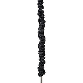 Urbanest 5-Foot Chandelier Chain Cord Cover, Black Faux Silk