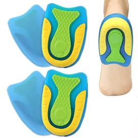 Gel Einlagen,2 Paar Fersensporn Silikon Pads Fersensporn Einlagen,Fersenkissen für Schuhe,Achillessehne Einlagen,Schuheinlagen Ferse,für Schuhe zur Linderung von Plantarfasziitis,Fersensporn
