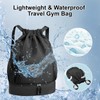 Drawstring Backpack Sports Gym Bag, Water Resistant String Bag Gym