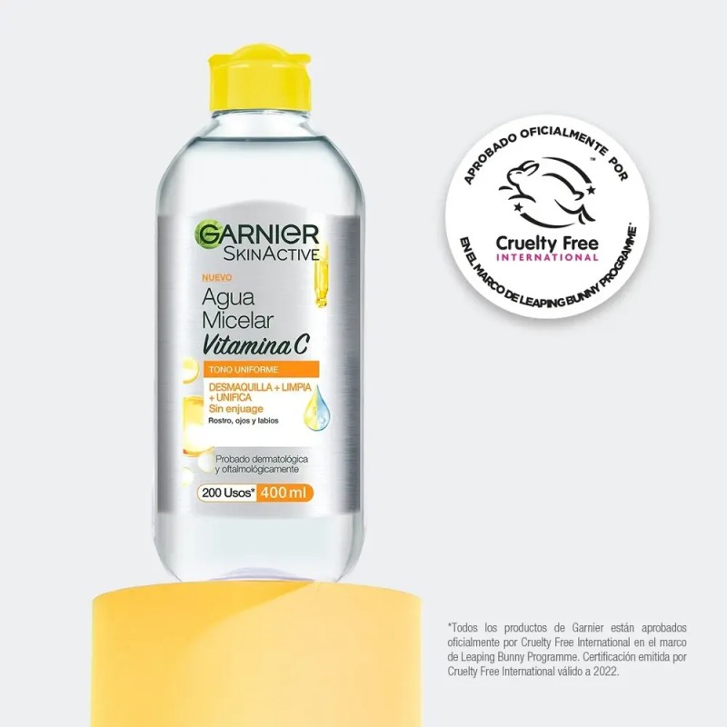 Kit Garnier Agua Micelar Express Aclara 400ml +3 Ecopads