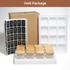 ComSaf 12Pcs Glass Spice Jars with Bamboo Lid, 4oz Airtight