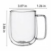 Kookia Double-Walled Glass Coffee Mugs with Handle in Gift Package