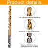 Xrten 26Pcs Titanium Drill Bit Set, 1.5-6.5mm High Speed Steel,