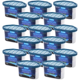 ZARPAX Moisture Absorber Activated Charcoal 6.5 oz/185g | Removes Moisture, Damp, Humidity & Odors | Odor Absorber | Moisture Trap for Bathroom, Closet, Kitchen & Small Spaces | Set of 15