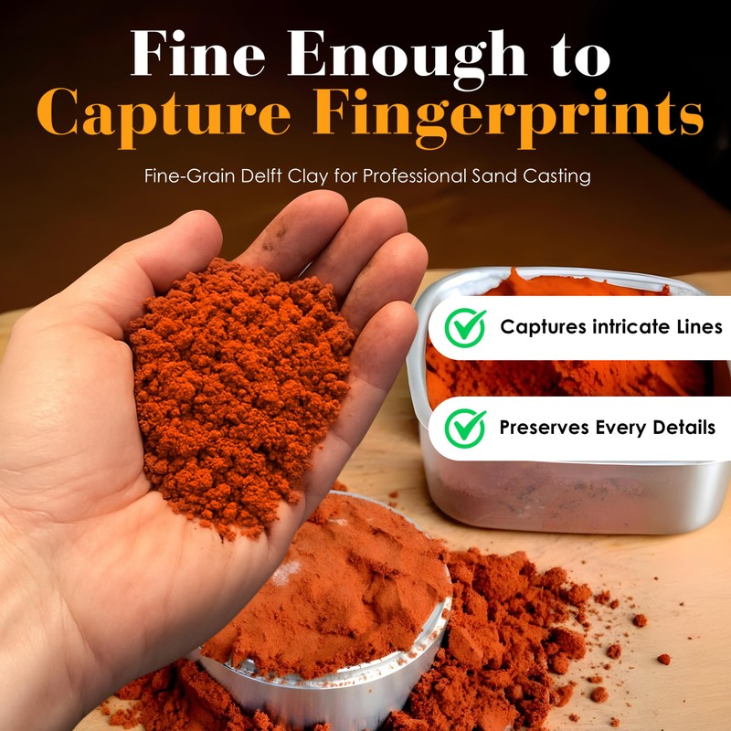 Rosenthal Delft Clay Casting Sand (2.2 Pounds) - Professional Jewelry