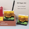 Cool Beans Boutique 3D Art Memo Pad (Yellow Crane Tower)