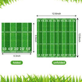 OXYLIPO 120Pcs Football Paper Napkins Football Colorful Disposable Lunch Dinner Paper Napkin Set Football Tableware Birthday Baby Shower Party Supplies,6.5 * 6.5 Inch 6