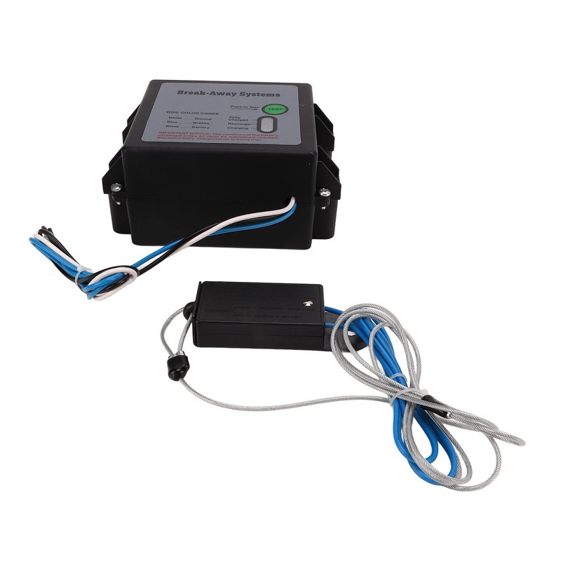 12V Trailer Brakes Breakaway Kit with LED Indicator and Charging