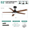 YITAHOME 52" Ceiling Fan with Lights & Remote, 3502 CFM,