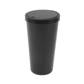 ACROPIX Car Trash Can Trash Bin Portable 3.5" Width 6.3" Height Black ABS