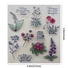 Abchoice Little Flowers Clear Stamps - Reusable Stamp for DIY