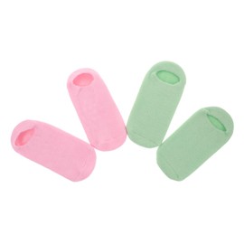 Outanaya 4Pcs Moisturizing Gel Socks for Foot Care Overnight Hydrating Spa Socks for Softening Dry Skin and Calluses Essential Oils Infused for Home Use and Beauty Salons