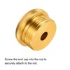 PATIKIL 5pcs 20mm Diameter Fishing Rod End Cup Copper Plated