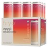 Hiyo Organic Social Tonic - Strawberry Guava, 12 Pack -