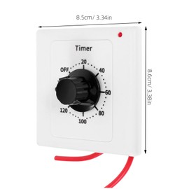 Operitacx Digitaler Timer Schalter mit LED Display Programmierbare Zeitschaltuhr für Haushaltsgeräte Zeitsparender Kontrollschalter mit Countdown Funktion Minuten Energiesparend