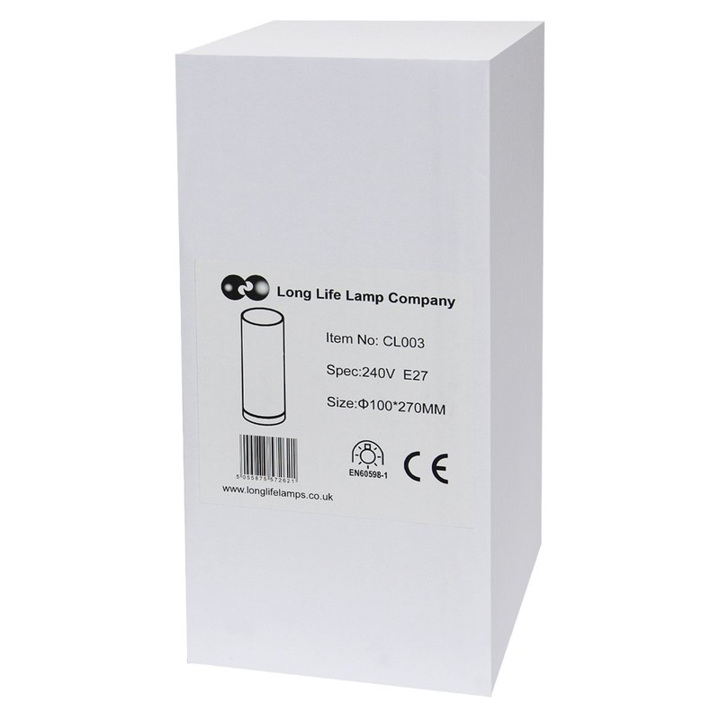 Glass Table Lamp 3D Effect Spirals On Off Switch Chrome