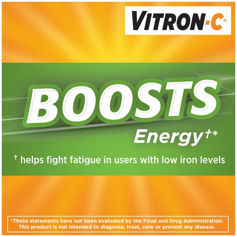 Vitron-C High Potency Iron Supplement with 125 mg Vitamin C,