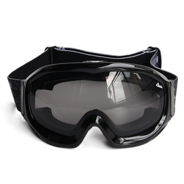 KOCKAFEJ Over The Glasses(OTG) Double Lens Cycling Ski Multipurpose Goggles Adjustable Elastic Headband (Light Grey Lens)