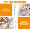 Hand Mixer Attachments Egg Beater Blending Rod Dough Hook Whisk