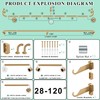 Lwiiom 2 Pack Wrap Around Curtain Rod for Windows 28