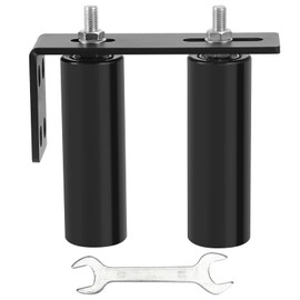 6"Gate Roller Guide,Sliding Gate Hardware with L-Sliding Gate Brackets,Sliding Gate Kit,Universal Adjustable Heavy Duty Sliding Gate Rollers,Rolling Gate Hardware Kit
