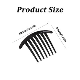 Set of 4 Hair Combs with 7 Teeth, Plastic Side Comb, French Comb, Claw Comb, Women Hair Accessories, Hair Clips for Women and Girls