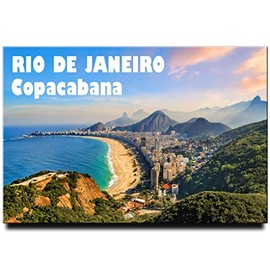 Rio de Janeiro Fridge Magnet Brazil Travel Souvenir Copacabana