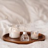 PATIKIL Wood Serving Tray 9.4 Inch, Square Decorative Platter for