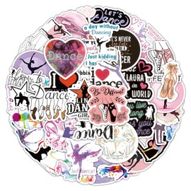 Dance Stickers 100 Pcs Waterproof Aesthetic Dancing Sports for Water Bottle Laptop Skateboard Scrapbook Luggage Car Bike Travel Case Notebook Motorcycle Computer,Funny Vinyl Decal for kids Teens Girls