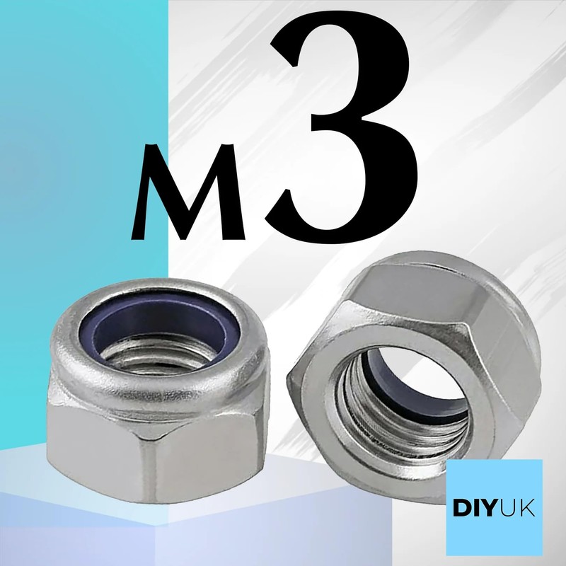Premium Locking Nuts Nylon insert Lock Nut Steel Nyloc DIN