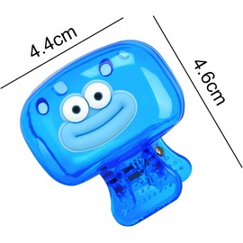 Funda protectora para cepillo para polvo de dientes de viaje, protector de cepillo para polvo de dientes, funda protectora de plástico portátil para viajes en el hogar, baño, escuela, campamento