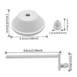 Fbshicung 3Pcs Spool Pin Cap Set - Auxiliary Replacement Cap & Pin Compatible With Singer Sewing Machine 3223 3232 3321 3323 4423 4432 8275