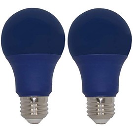 GoodBulb Light It Blue Light Bulb to Honor Healthcare Professionals and First Responders | Blue Light Color | LED 60W Equal A19 E26 Base | Pack of 2 Bulbs