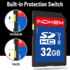 32GB SD Card, C10 SDHC UHS-I Memory Cards U1 Class