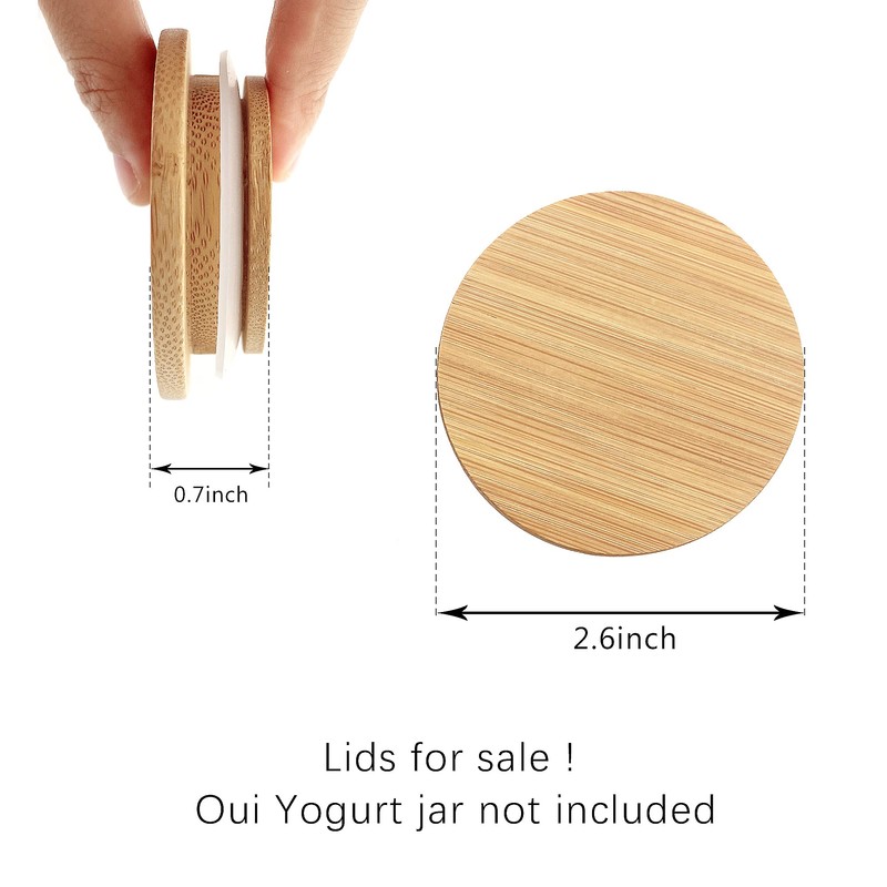 Oui Yogurt Jar Lids - 24 Pack Oui Lids- Natural
