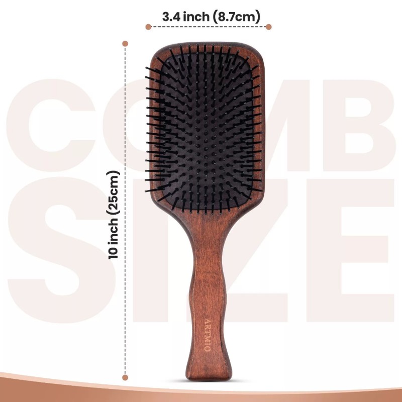 Artmio Wooden Paddle Hair Brush Aveda Style Hair Brush for