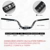 LUNJE Mountain Bike Handlebar, 31.8mm, 35/50/70/90/120mm Rise Options, 780mm Cutable