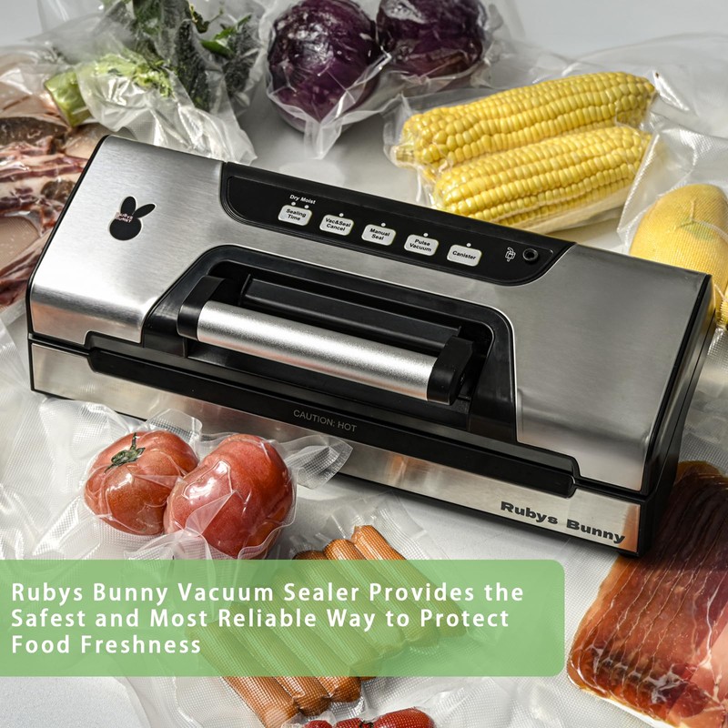Precision Vacuum Sealer, 90Kpa Vacuum Sealer Machine, 10-in-1 Functions, Easy-lock