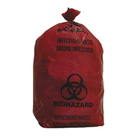 Biohazard Bag, Red, 3 gal, PK200