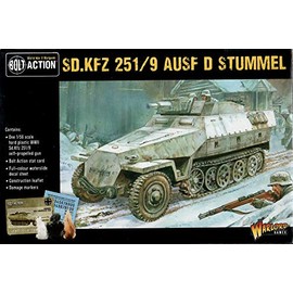 Bolt Action Sd.Kfz 251/9 Ausf D (Stummel) Half Track 1:56 WWII Military Wargaming Plastic Model Kit