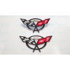 AUTO 2PC 1997-2004 C5 Corvette Black Front Rear 50Th Anniversary